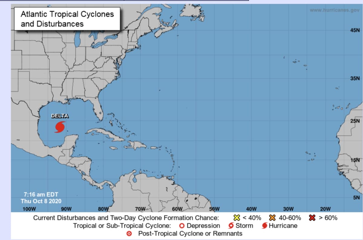 Meteo, l'uragano DELTA devasta lo Yucatan e punta agli Stati Uniti