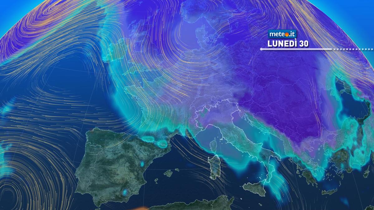 Meteo, lunedì 30 novembre tregua poi arriva il freddo