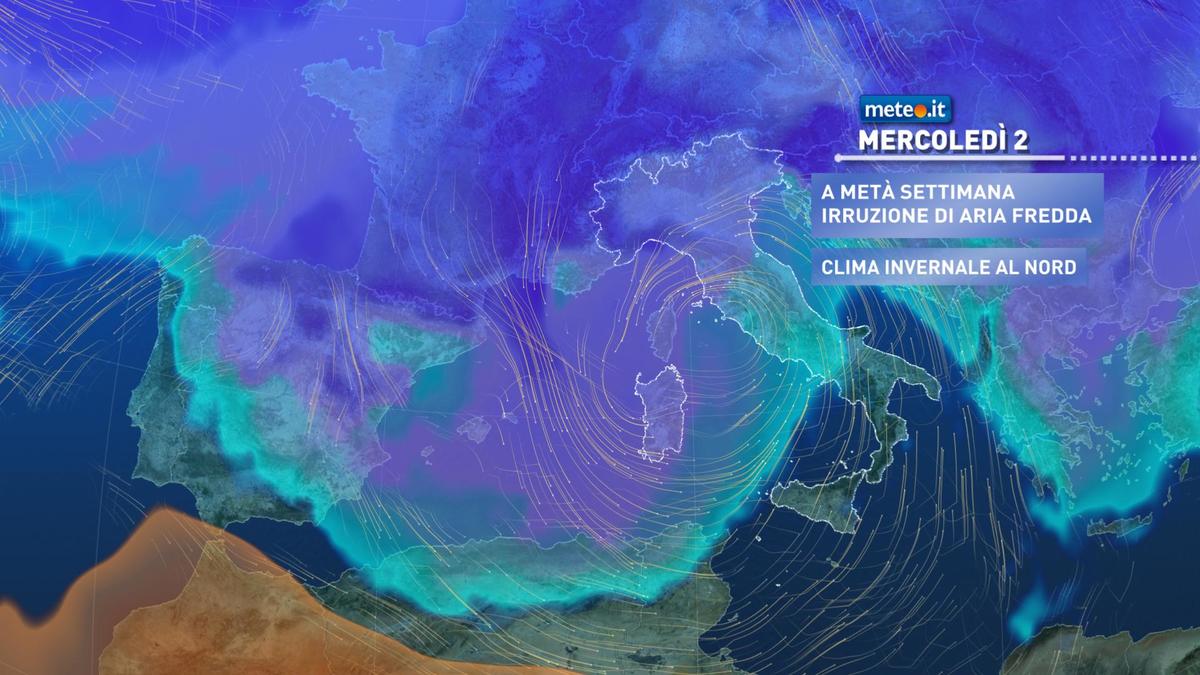 Meteo, fase più stabile ma da mercoledì 2 dicembre arrivano freddo e maltempo