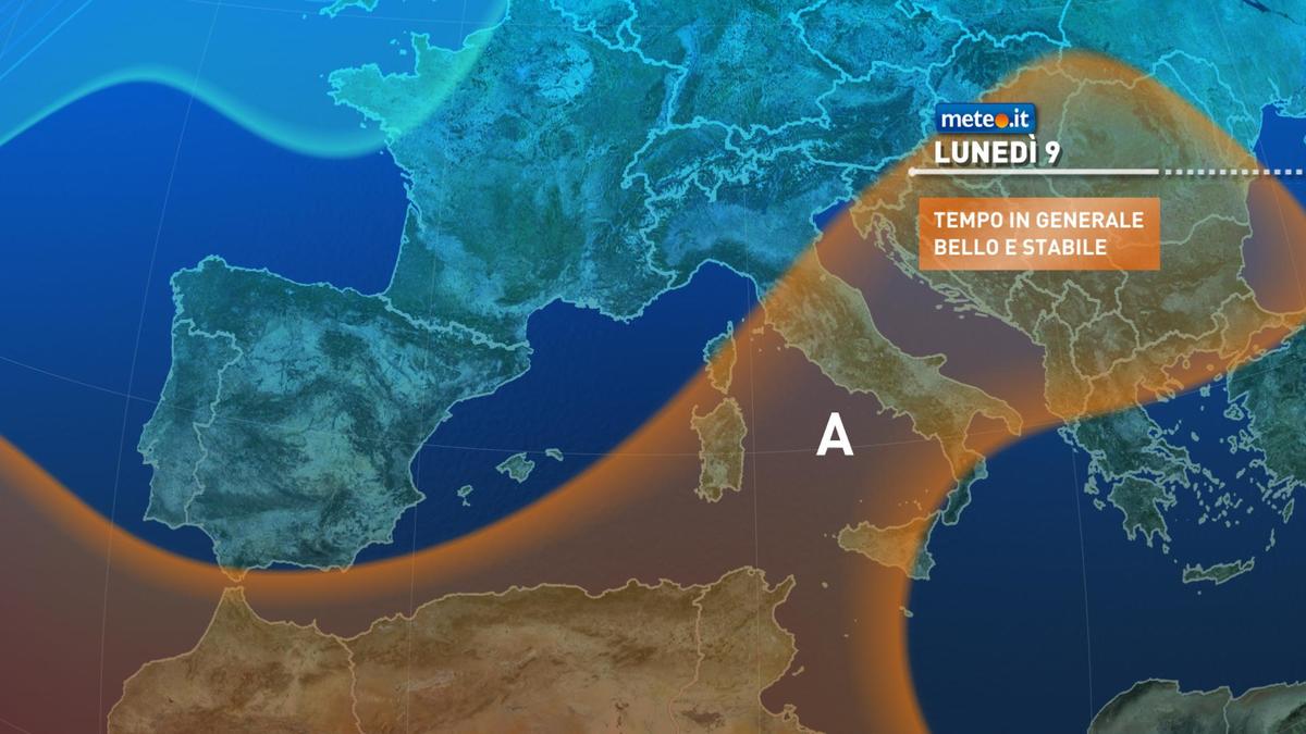 Meteo, lunedì 9 novembre prosegue la stabilità atmosferica