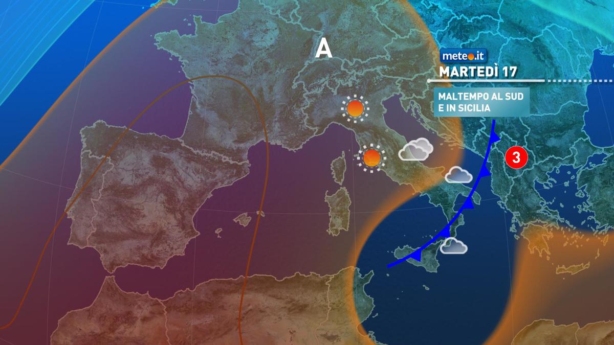 Meteo, martedì 17 novembre con qualche pioggia