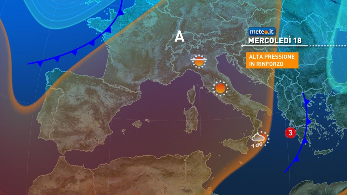 Meteo, mercoledì 18 novembre ancora qualche pioggia al Sud, bel tempo nel resto d'Italia