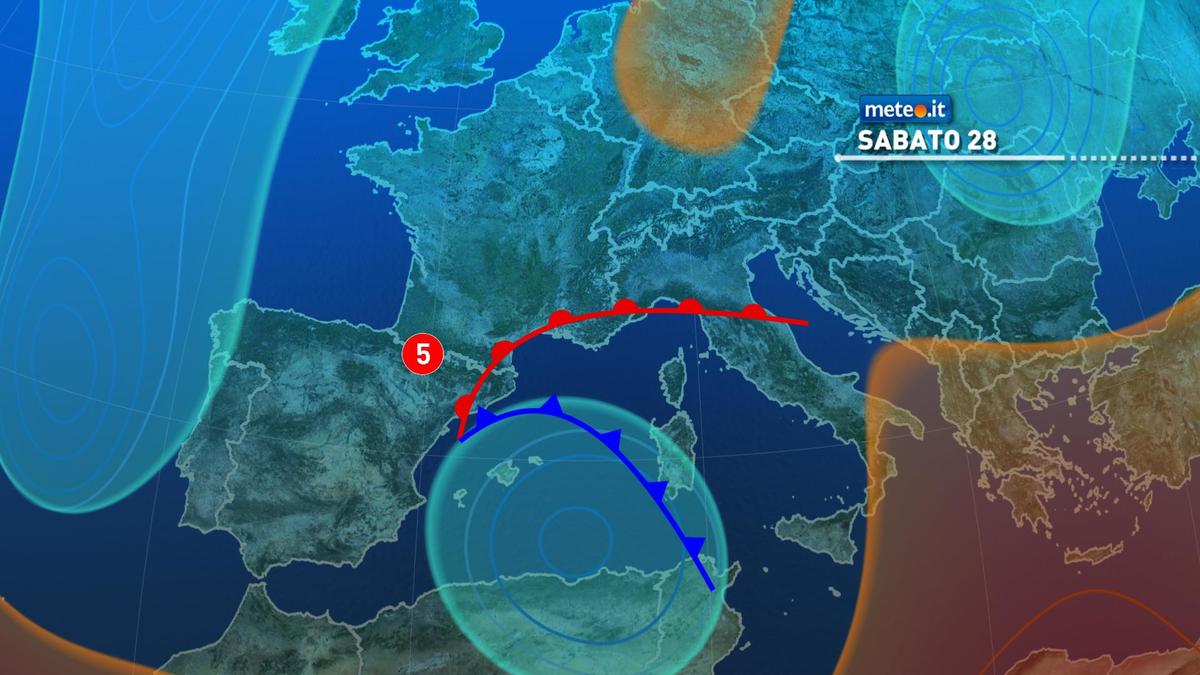 Meteo, nel weekend del 28-29 novembre piogge, temporali e forti venti