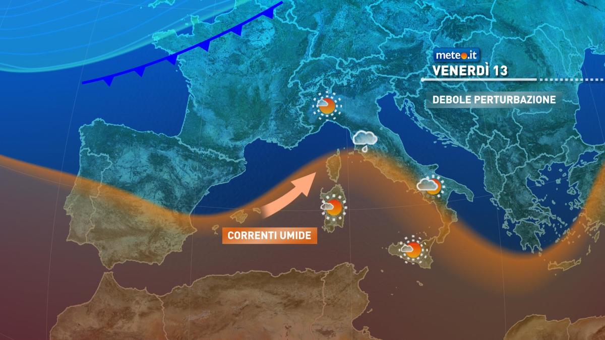 Meteo, venerdì 13 novembre con qualche pioggia, migliora nel weekend