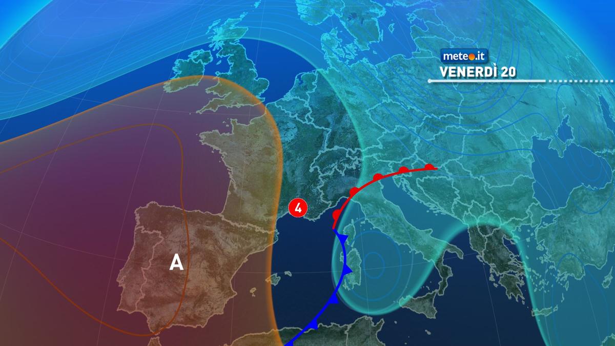 Meteo, a partire da venerdì 20 novembre piogge, venti molto intensi e neve al Centro-sud