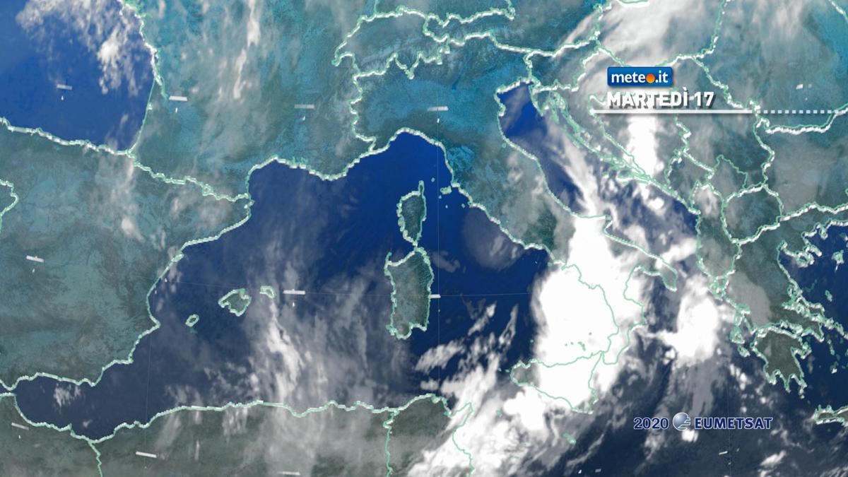 Meteo, 17 novembre con molte piogge al Sud