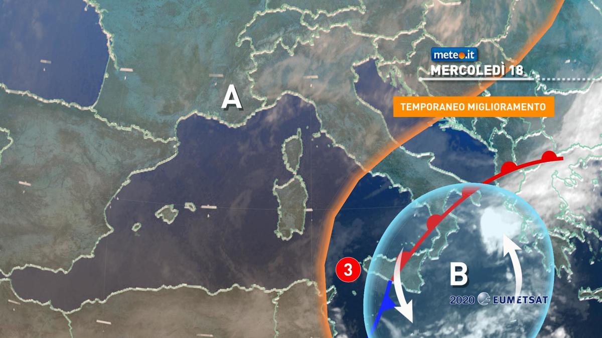 Meteo, mercoledì 18 novembre alta pressione in rinforzo