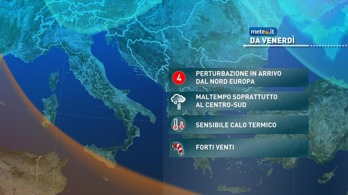 Meteo, da venerdì 20 novembre forti piogge e aria fredda