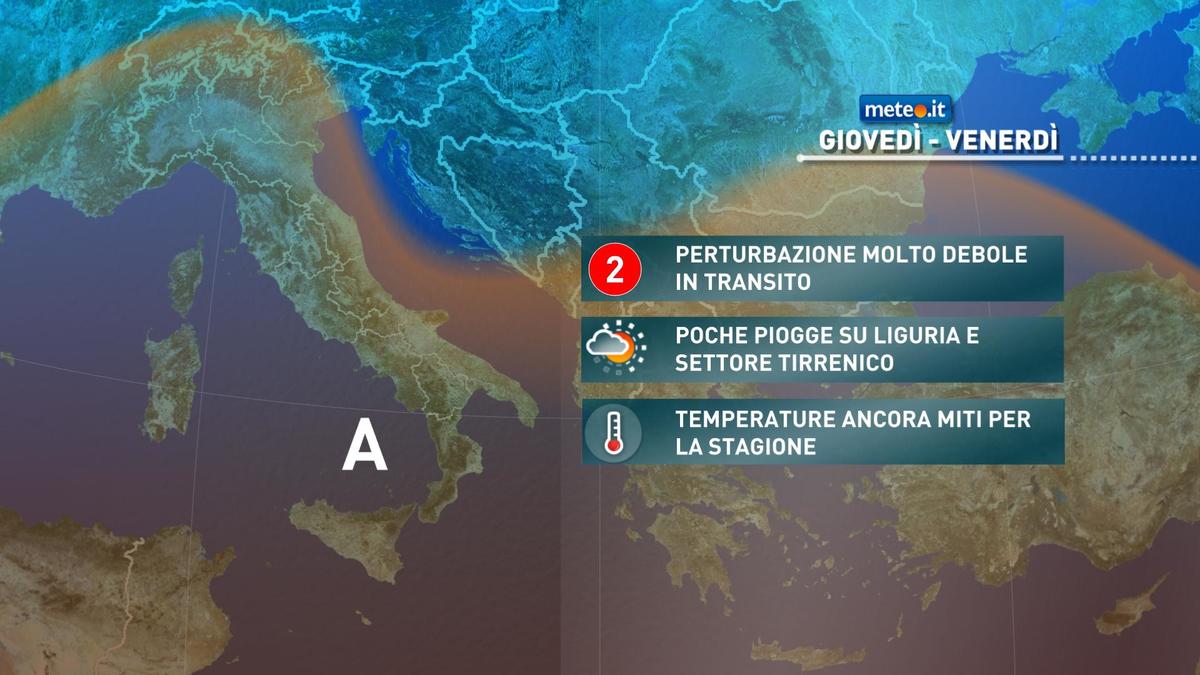 Meteo, tempo stabile anche nel weekend del 14-15 novembre