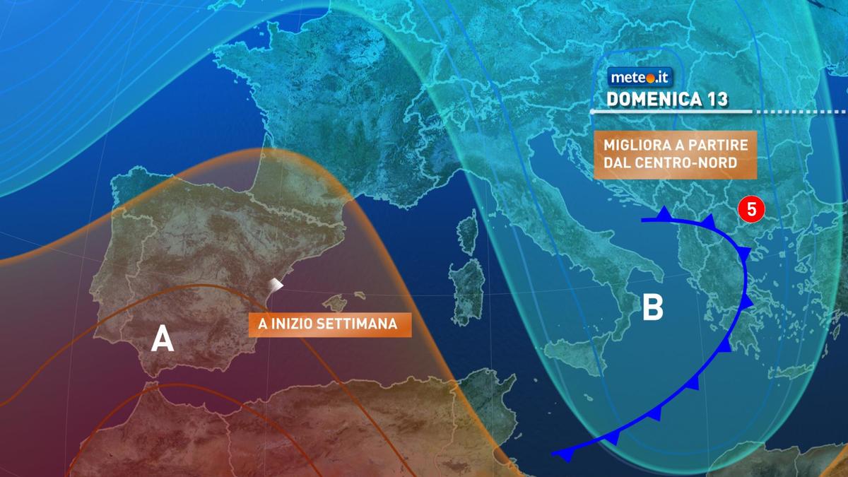 Meteo, tra il 13 e il 14 dicembre breve tregua dal maltempo