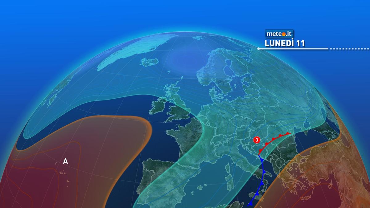 Meteo 11 gennaio: ancora maltempo al Centro-Sud