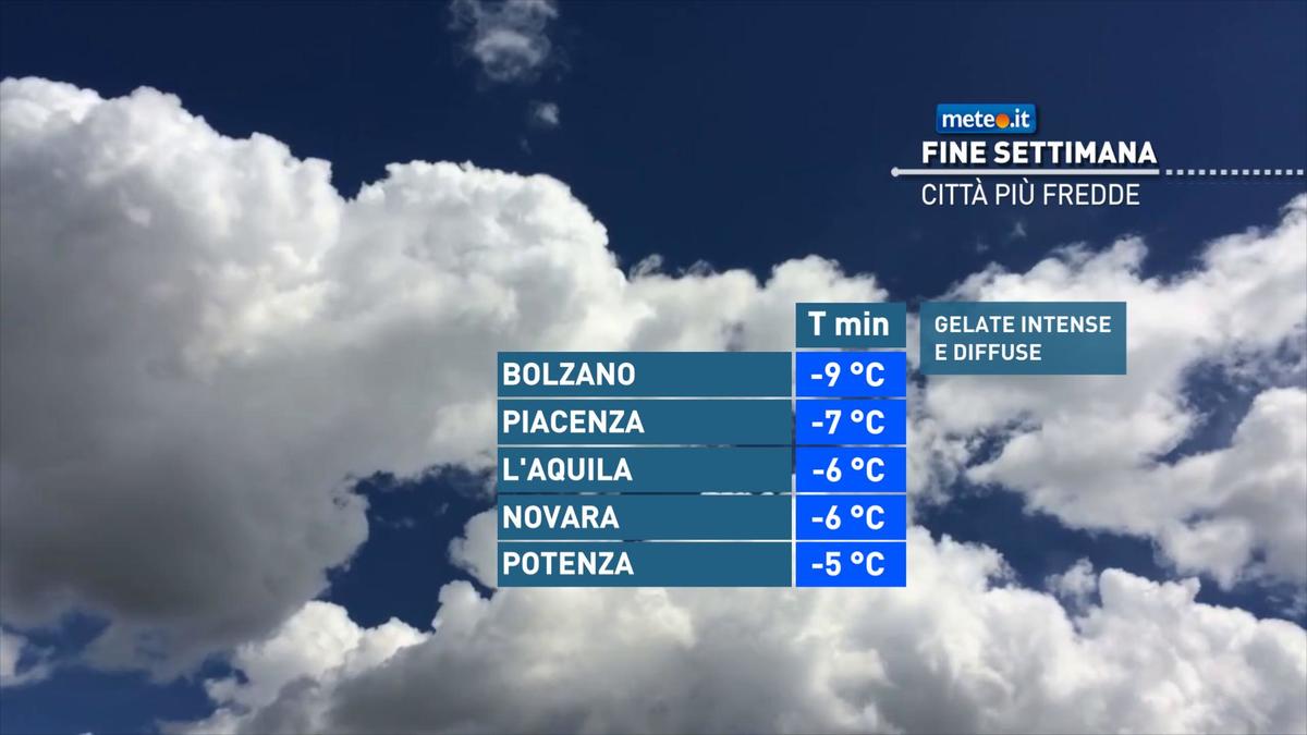 Meteo, nel weekend del 16-17 gennaio l'Italia dovrà fare i conti con il gelo e due perturbazioni