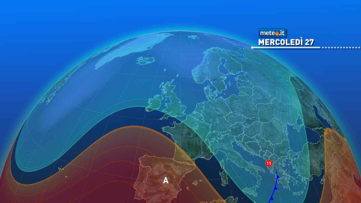 Meteo, 27 gennaio con temperature in calo