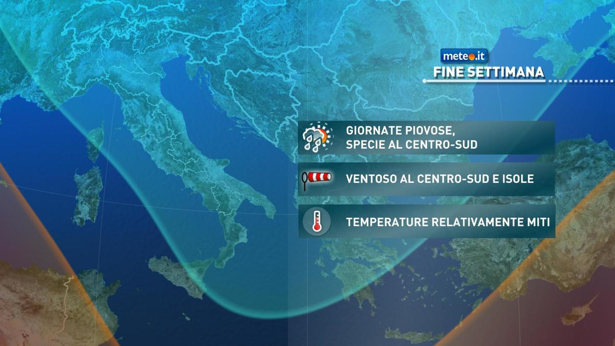 Meteo, nel weekend del 30-31 gennaio torna il maltempo