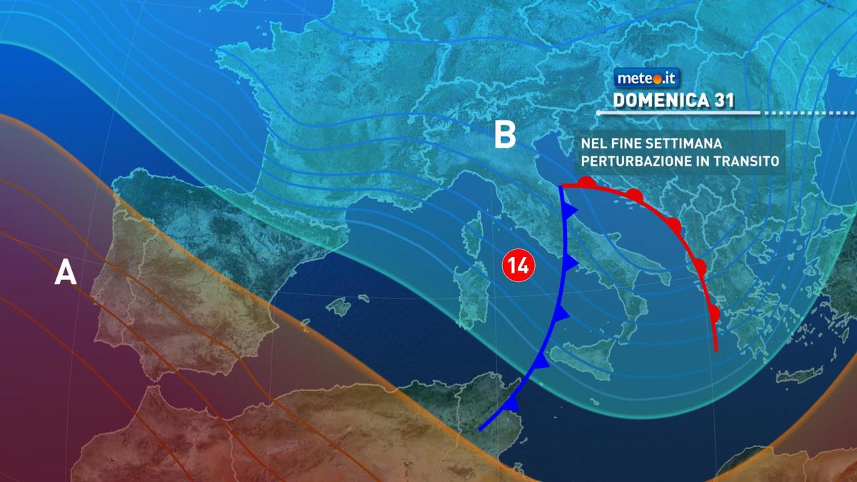 Meteo, 31 gennaio con pioggia in molte regioni