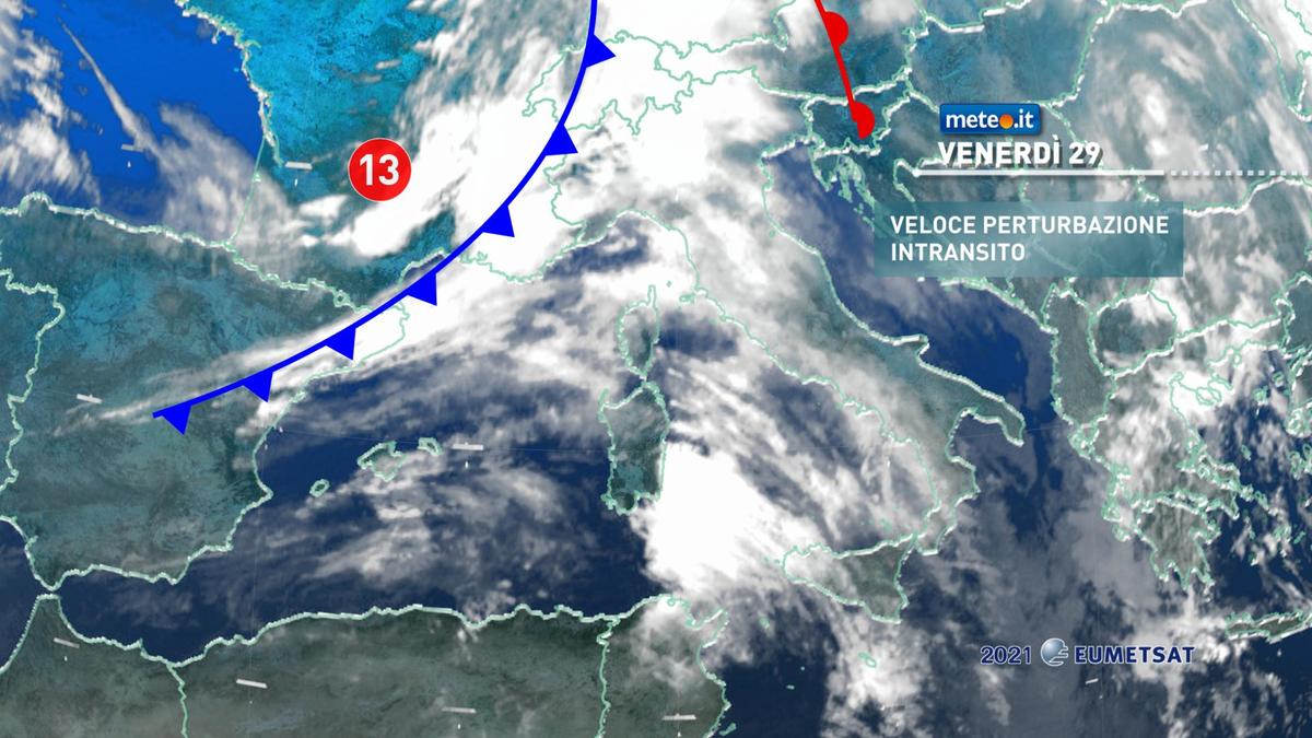 Meteo, maltempo in arrivo nel weekend del 30-31 gennaio