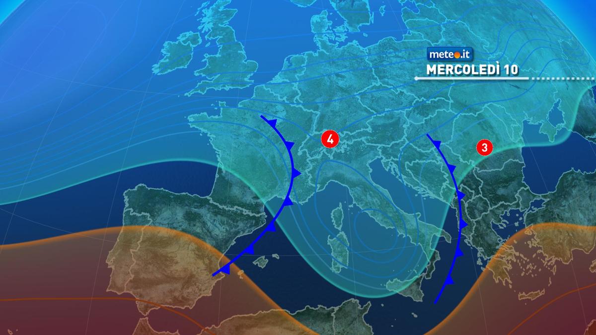 Meteo, maltempo protagonista anche tra il 9 e l'11 febbraio