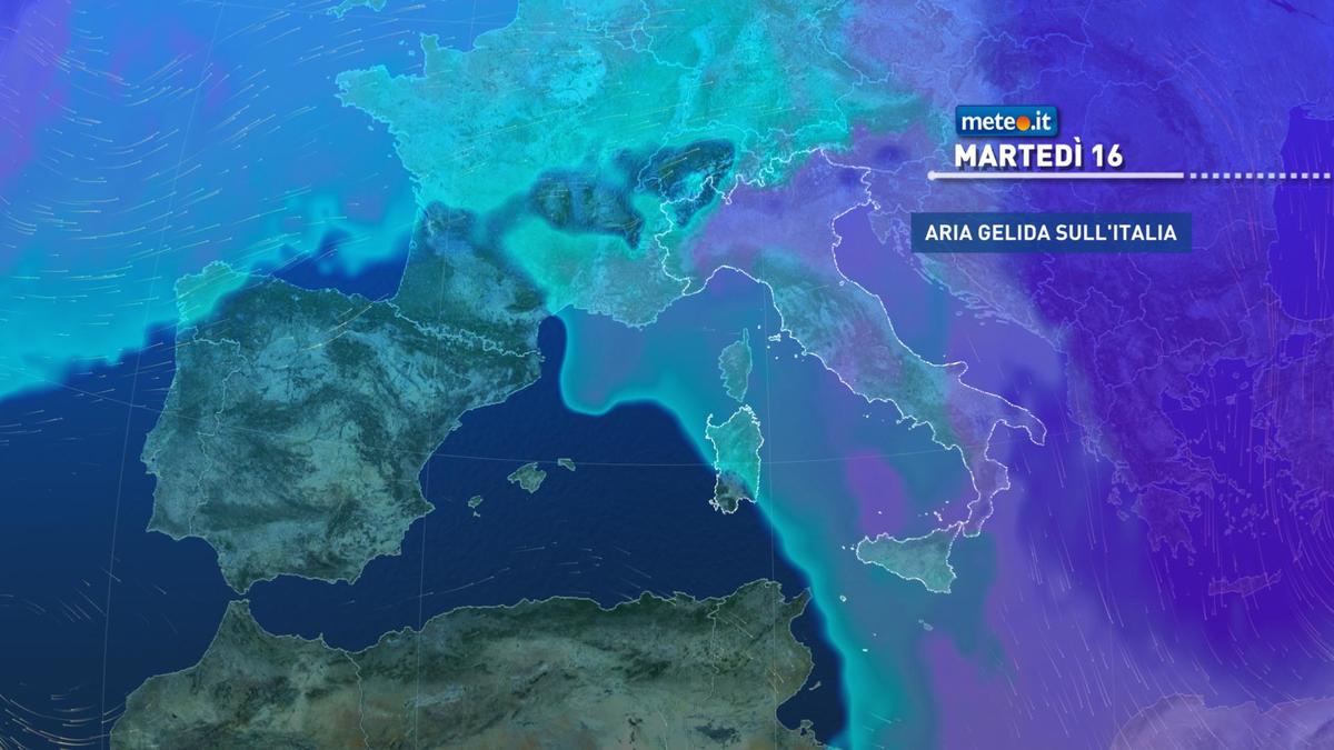 Meteo, clima molto freddo anche tra lunedì 15 e mercoledì 17 febbraio