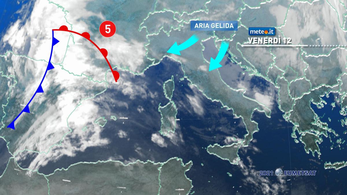 Meteo, da oggi 12 febbraio ondata di gelo e neve sull'Italia