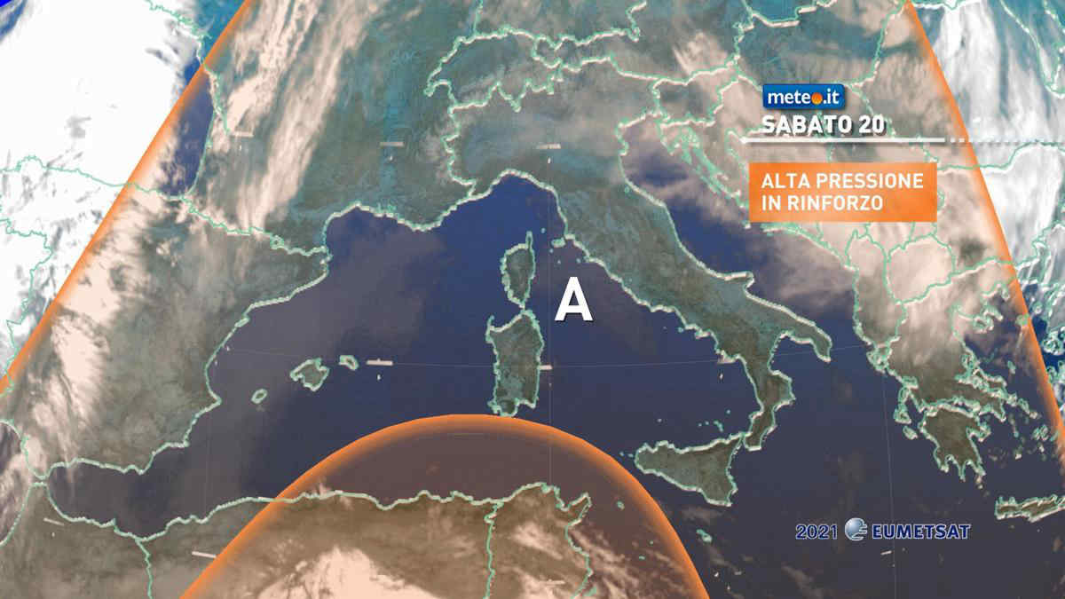 Meteo, weekend del 20-21 febbraio con alta pressione sub-tropicale protagonista