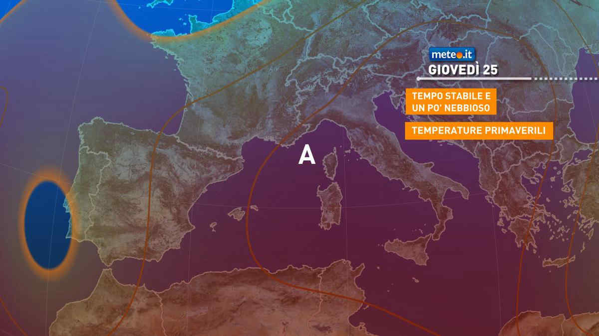 Meteo, 25 febbraio con sole e clima eccezionalmente mite: localmente supereremo i 20 gradi