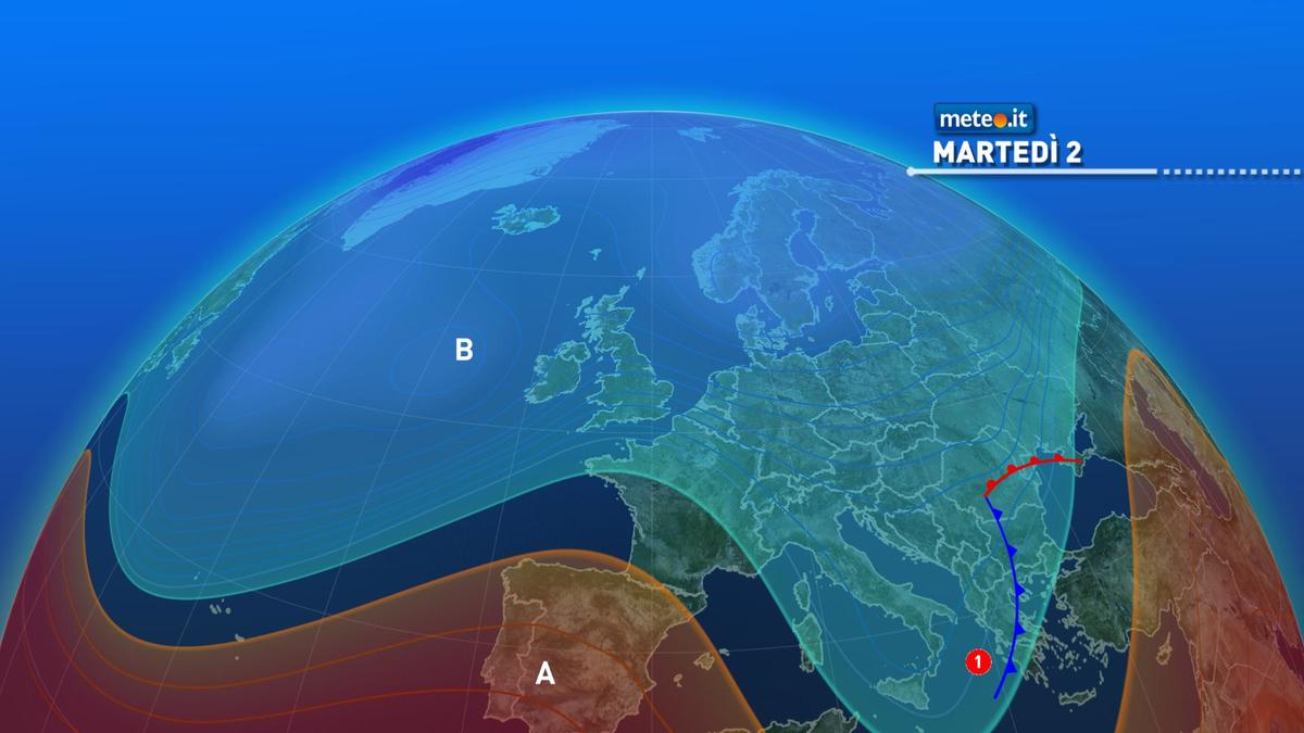 Meteo: anticiclone in rinforzo, ma il 2 febbraio arriva ancora qualche pioggia. Ecco dove