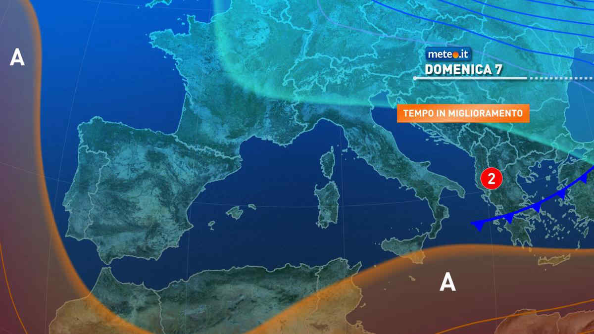 Meteo, domenica 7 marzo poche piogge residue al Centro-sud