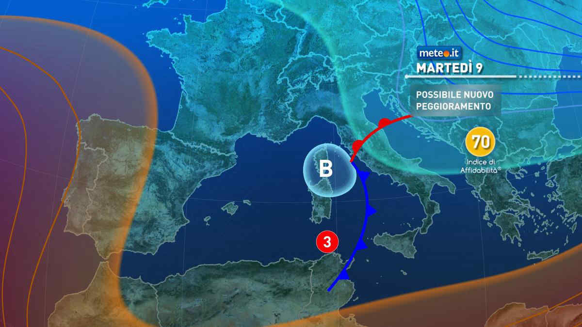 Meteo 9 marzo: ancora piogge su molte regioni