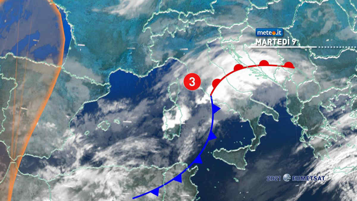 Meteo, 9 marzo di maltempo al Centro e in Sardegna