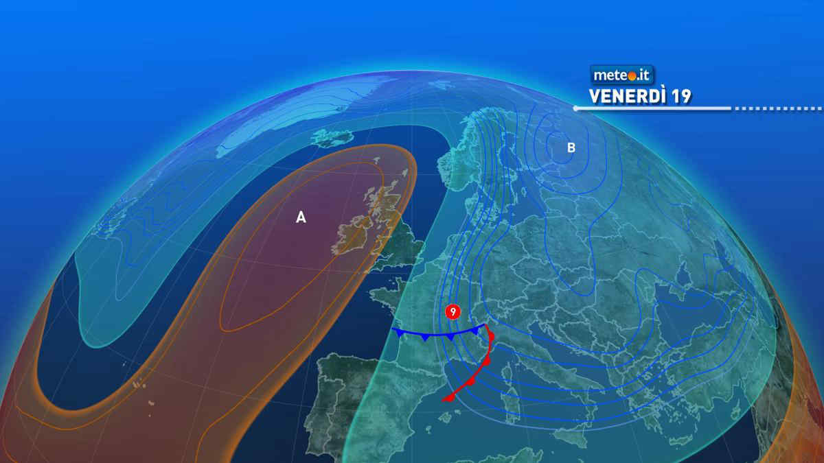 Meteo, 19 marzo con tempo instabile, neve e clima freddo