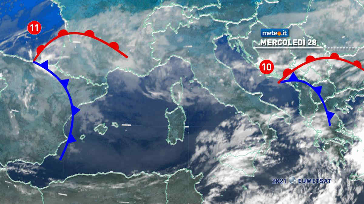 Meteo, 28 aprile instabile al Centro poi nuove perturbazioni