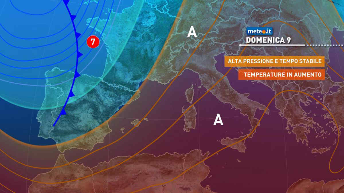 Meteo, 9 maggio con sole e clima mite: punte oltre i 25 gradi