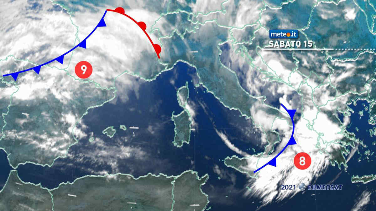 Meteo, sabato 15 maggio con nuvole e qualche pioggia