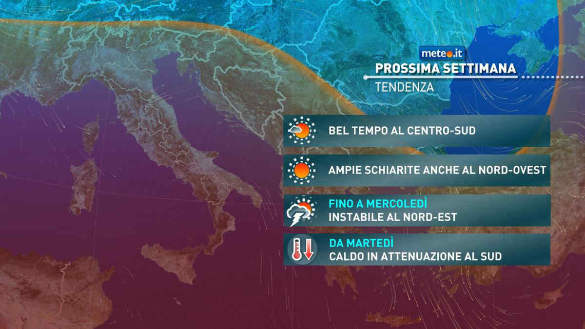 Meteo, da martedì 18 maggio caldo in attenuazione al Sud