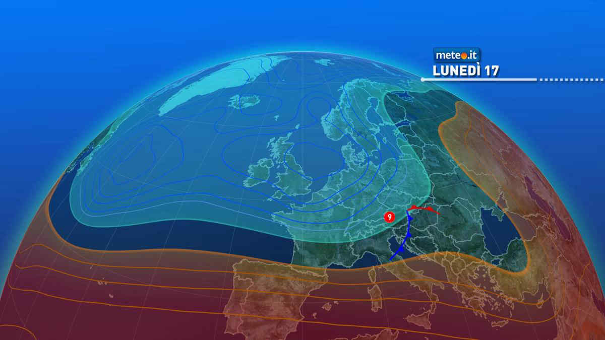 Meteo, lunedì 17 maggio instabile al Nordest e clima estivo al Sud