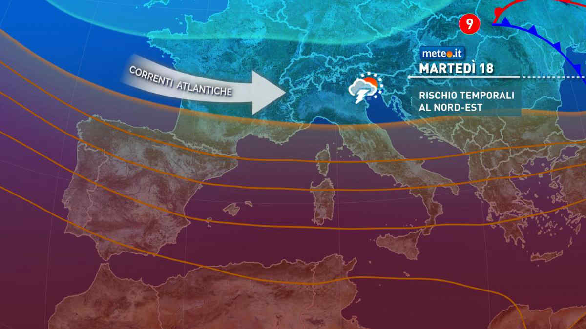 Meteo, martedì 18 maggio tempo instabile e aria più fresca al Sud