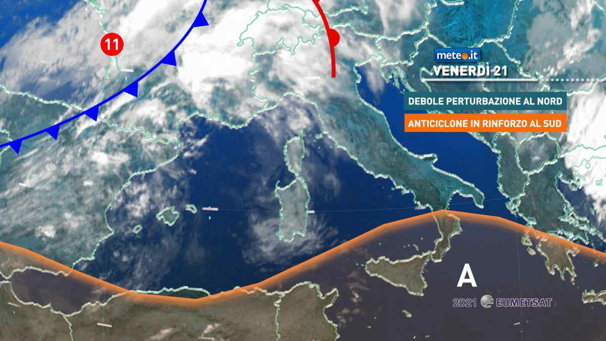 Meteo, 21 maggio con nubi al Nord e caldo in aumento al Centro-sud