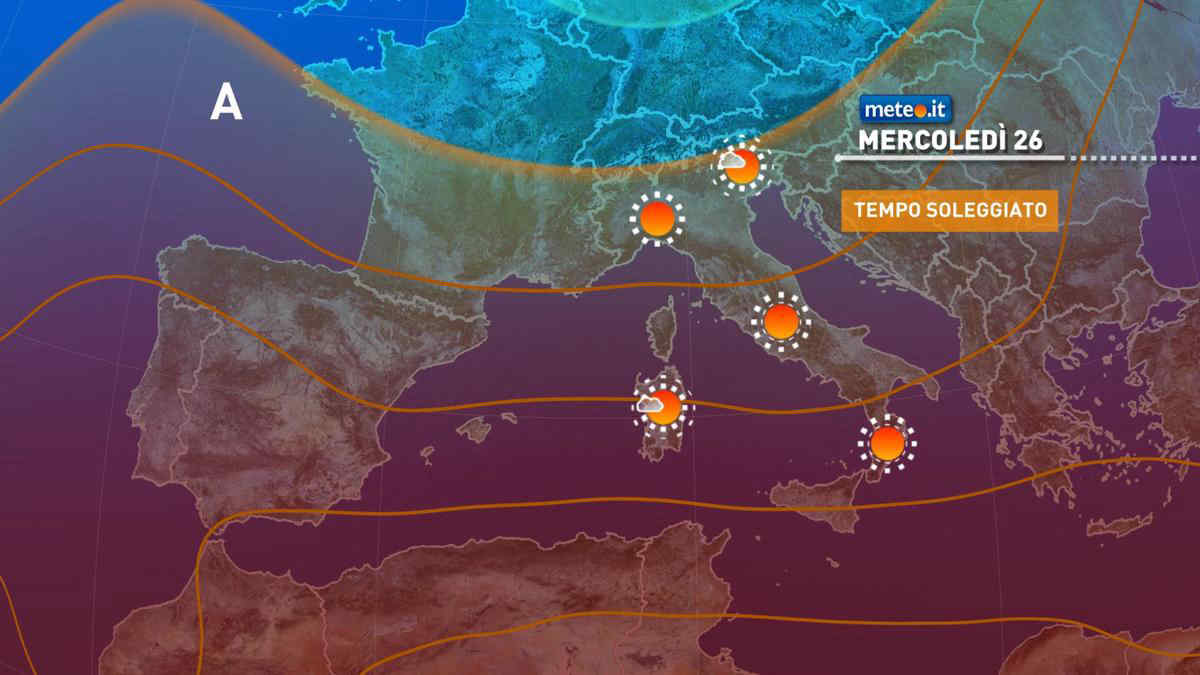 Meteo 26 maggio: tempo bello quasi ovunque e clima primaverile