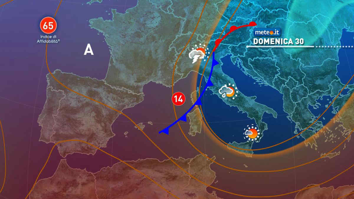 Meteo, nel weekend del 29-30 maggio aumento dell'instabilità