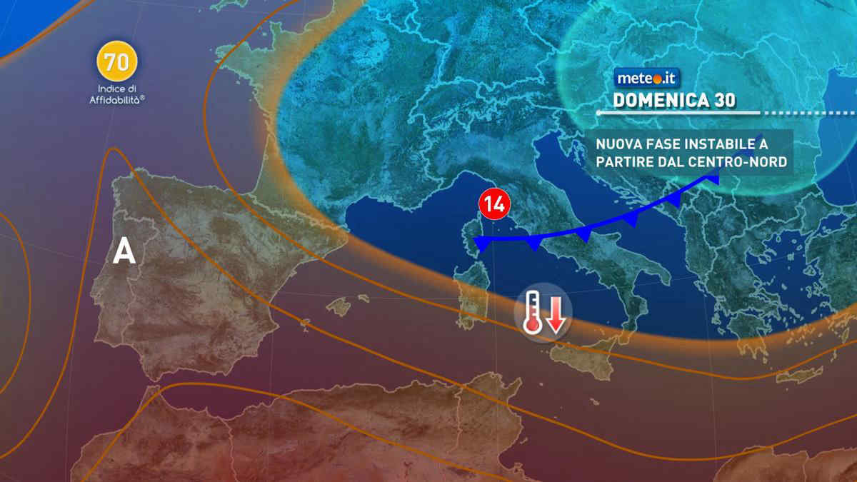 Meteo, domenica 30 maggio fase instabile al Centro-sud