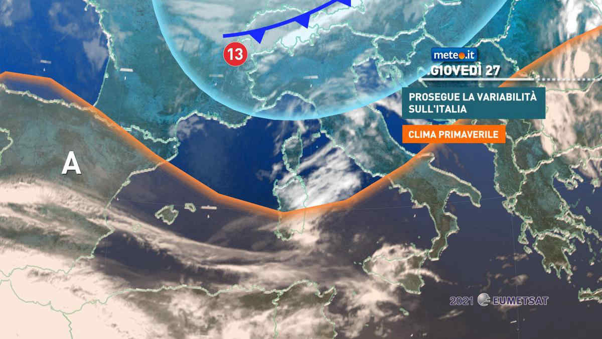 Meteo, 27 maggio in prevalenza soleggiato ma instabile al Nordest