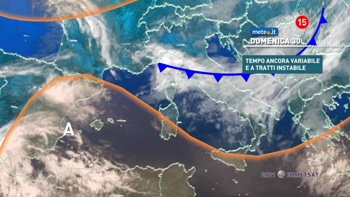 Meteo, domenica 30 maggio un po' instabile al Centro-sud