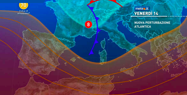 Meteo, nuove piogge tra venerdì 14 e sabato 15 maggio