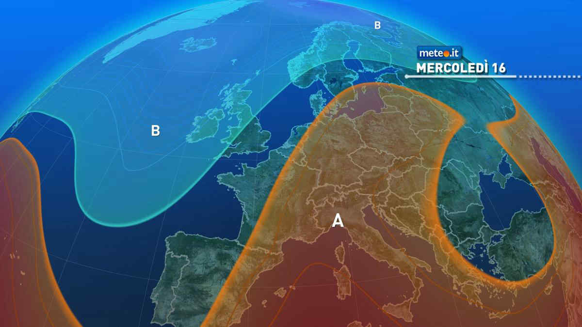 Meteo, 16 giugno con l'alta pressione sull'Italia: clima estivo