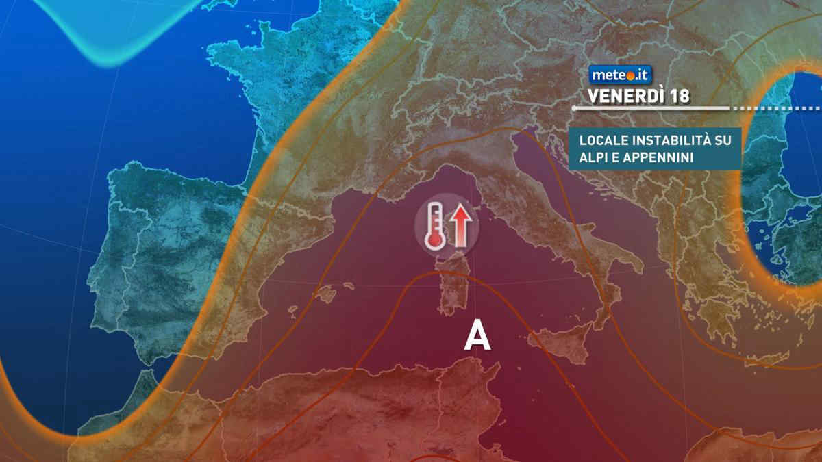 Meteo 18 giugno, l'ondata di caldo entra nel vivo: tanta afa e temperature in aumento