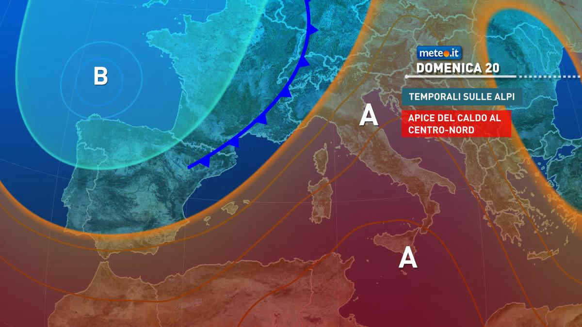 Meteo, domenica 20 giugno caldo africano sull'Italia