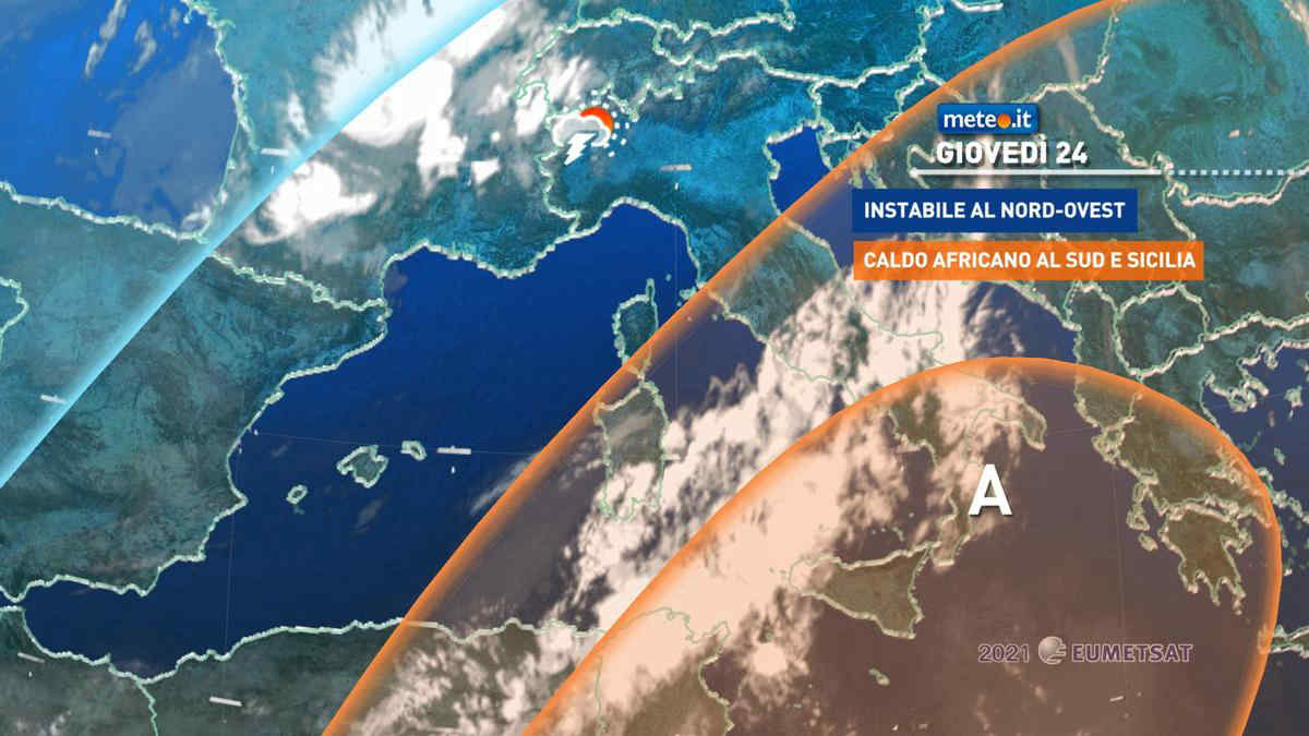 Meteo, giovedì 24 clima ancora rovente al Sud e in Sicilia: temperature oltre i 40 gradi