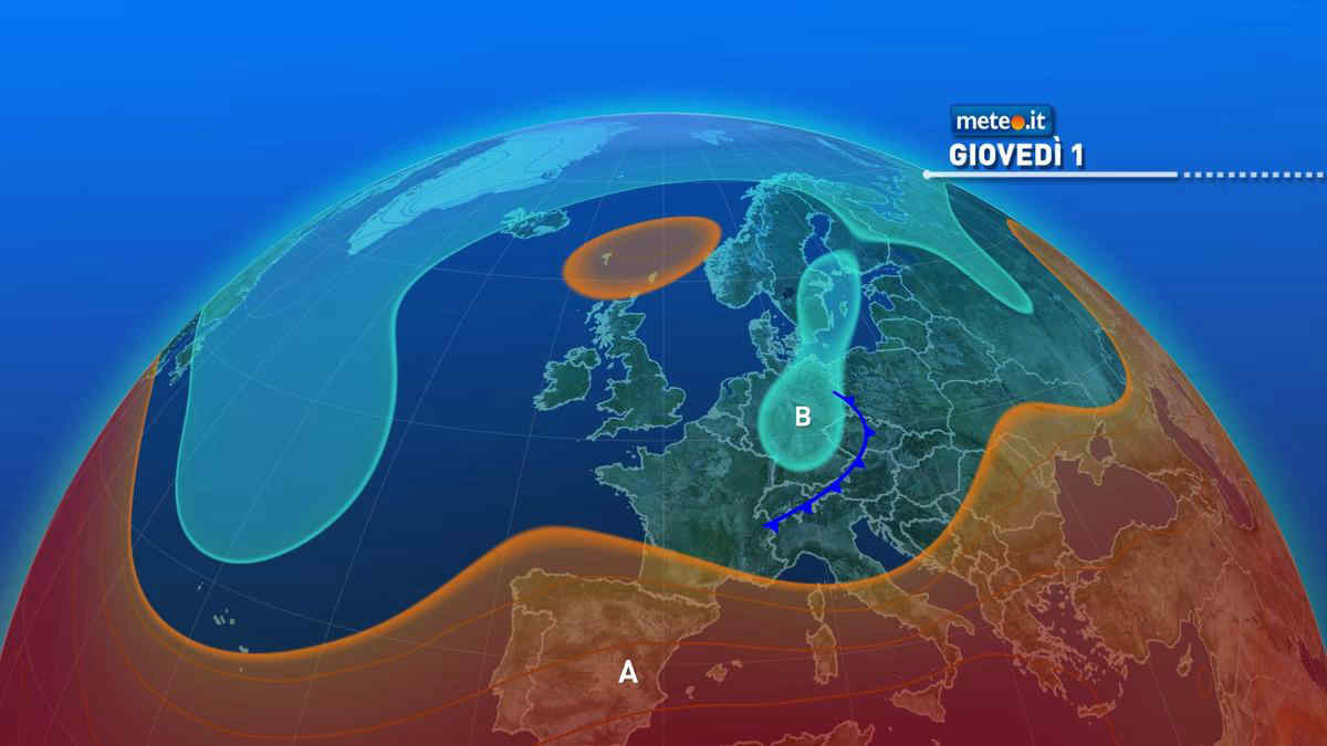 Meteo, luglio al via con caldo meno intenso sull'Italia