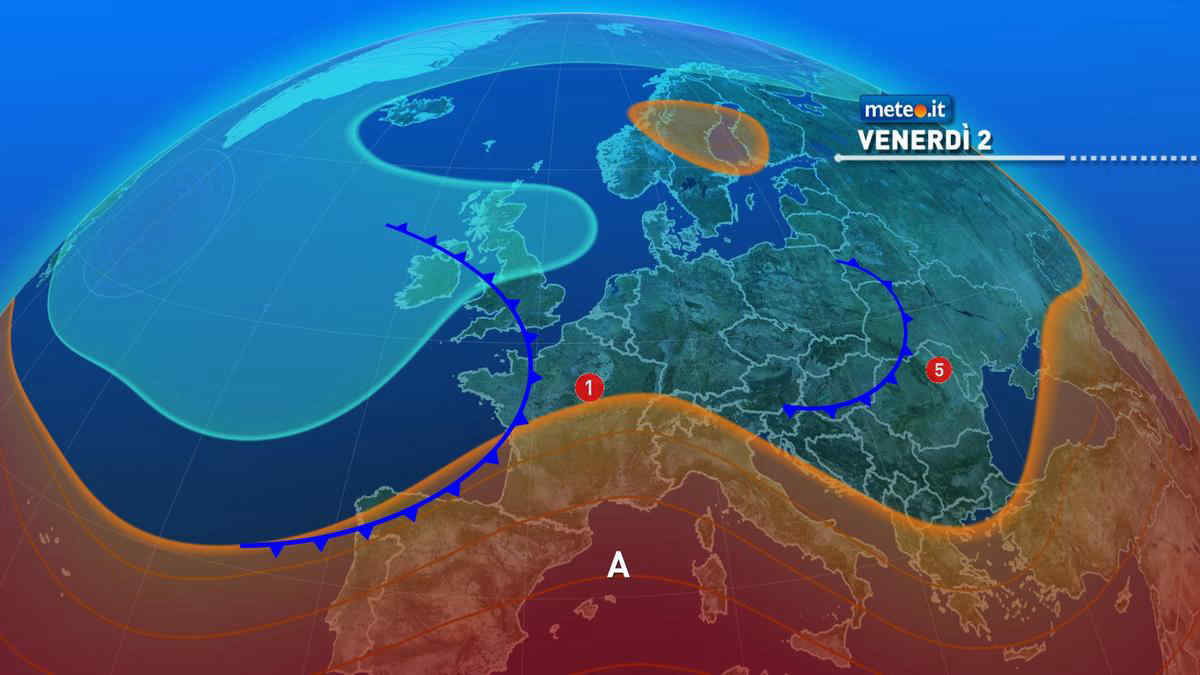 Meteo, oggi venerdì 2 luglio, fine dell'intensa ondata di caldo. Rovente solo la Sicilia