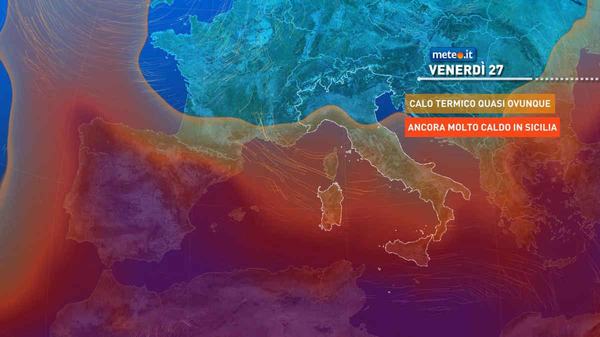 Meteo, da venerdì 27 nuovi temporali e aria più fresca sull'Italia